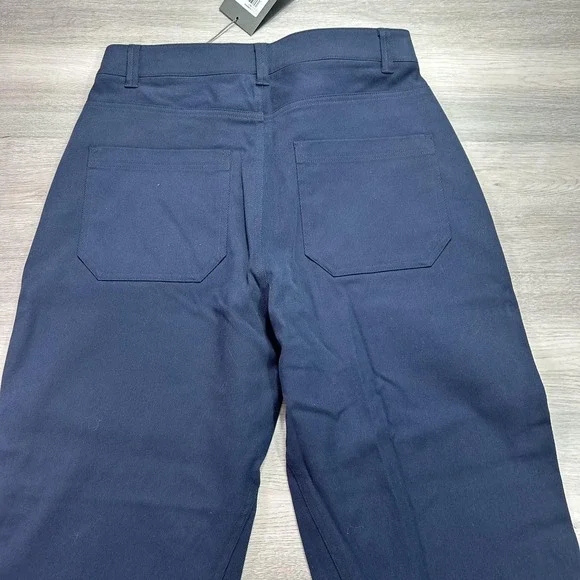 NEW G/FORE Pants Womens 8 Navy Straight Tapered High Rise Golf Chino Trousers